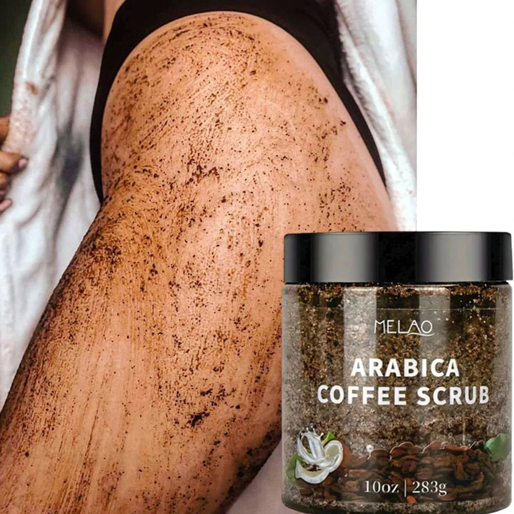 Gommage Corps au Café Arabica MELAO – Exfoliant Naturel Hydratant 283g