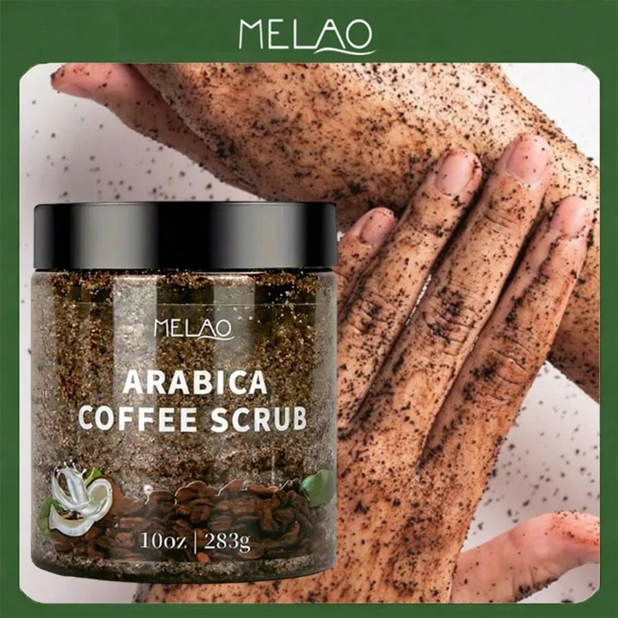 Gommage Corps au Café Arabica MELAO – Exfoliant Naturel Hydratant 283g