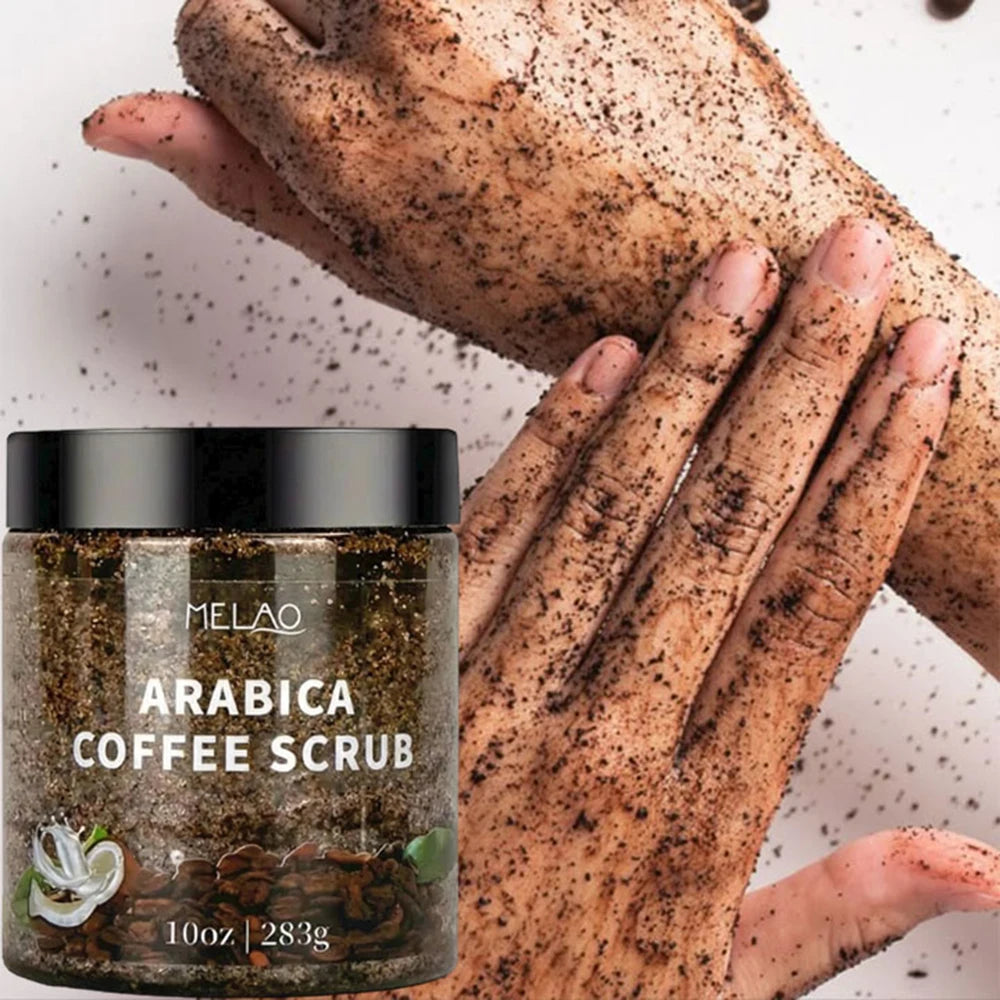 Gommage Corps au Café Arabica MELAO – Exfoliant Naturel Hydratant 283g